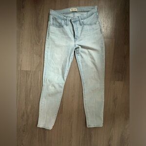 Madewell Mid Rise 9” Cropped Skinny Jeans Size 28 in Simon Wash
